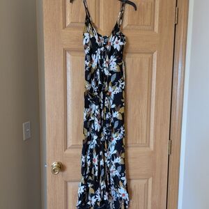 Floral Black Maxi Dress